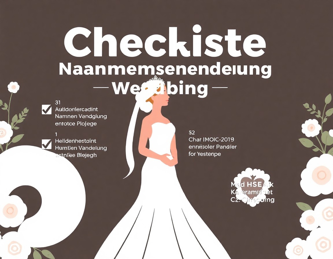 checkliste namensanderung hochzeit